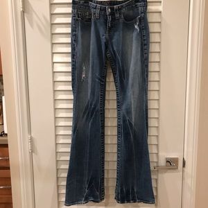 Bebe Distressed Denim Jeans
